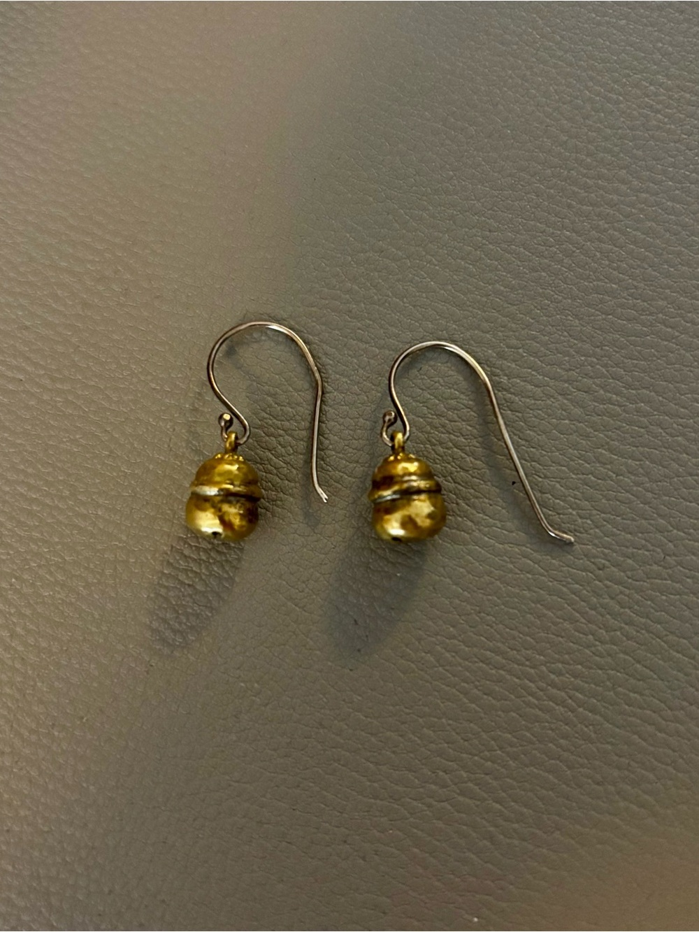 Gold-Tone Bell Shaped Drop Earrings